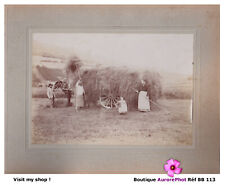 RAMASSAGE DES FOINS À LA CAMPAGNE, CHEVAL & CHARRETTE, TIRAGE 1890-BB113