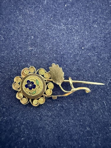 Broche 18k vintage - or,