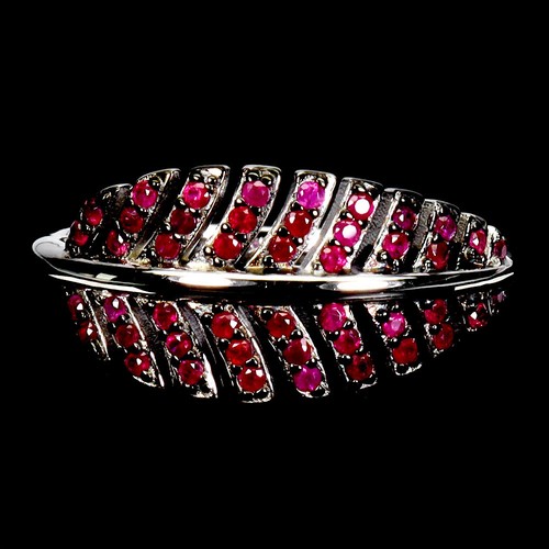 925 bague argent rubis - 925,
