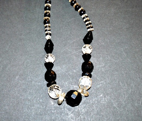 Collier art déco verre - art,