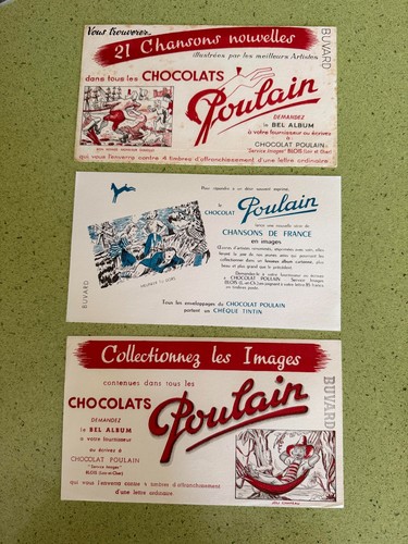 Buvards chocolat poulain lacta - poulain,