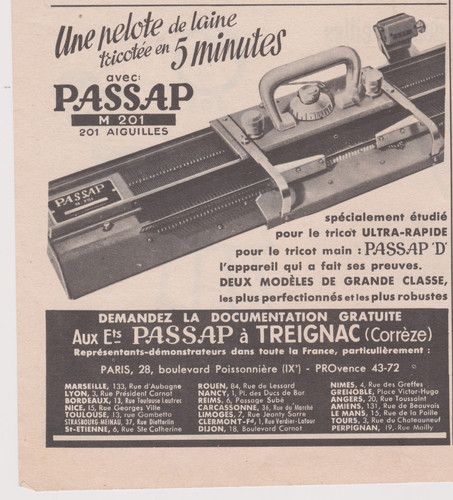 Publicite presse passap m201 - publicite,