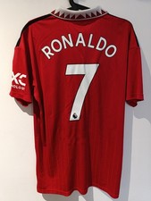 maillot Jersey Camiseta Maglia Manchester United Adidas Home Ronaldo 2022-2023 M