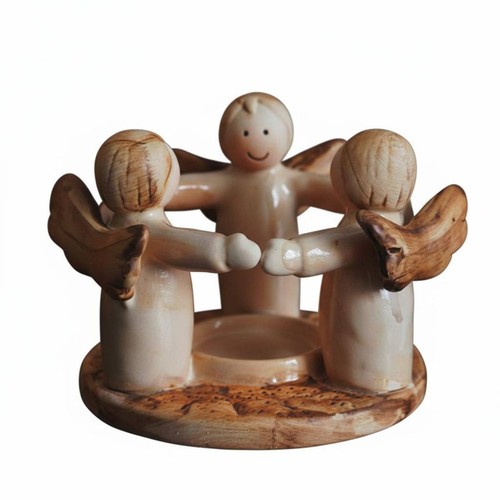 Bougeoir anges résine - anges, en