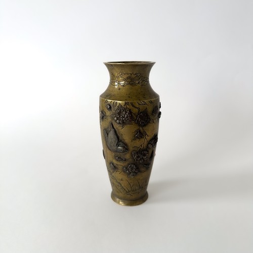 Vase japonais bronze fin - vase,