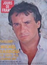 Jours de France n°1464 / 22 janvier 1983 Michel Sardou Mode : Chanel - Lady Di  