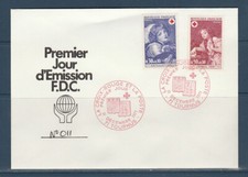 enveloppe 1er jour  la paire croix rouge et la poste  71 Tournus  1971