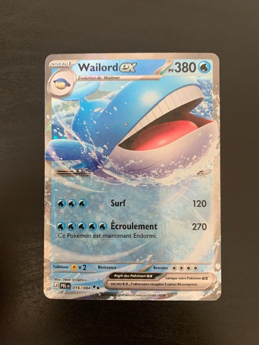 Carte pokémon wailord - wailord, ex