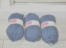 3 pelotes de laine Phildar coloris jean