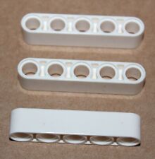 3 x Lego Technic White Liftarm 1x5 Thick 32316 set 9398 7675 8071 42025 10196 