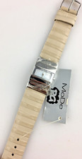 Montre Mode Par Sector Femme Quartz 22Mm Forme Rectangulaire Bracelet Beige