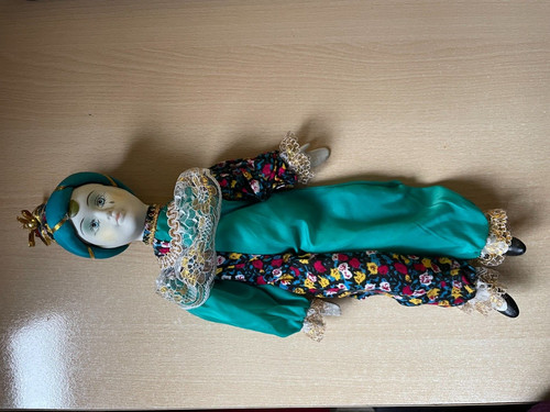 Pierrot clown porcelaine - clown, en