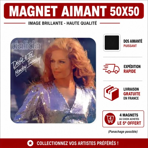 Magnet dalida 5x5 cm - ,