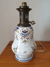 Belle lampe faience de Desvres
