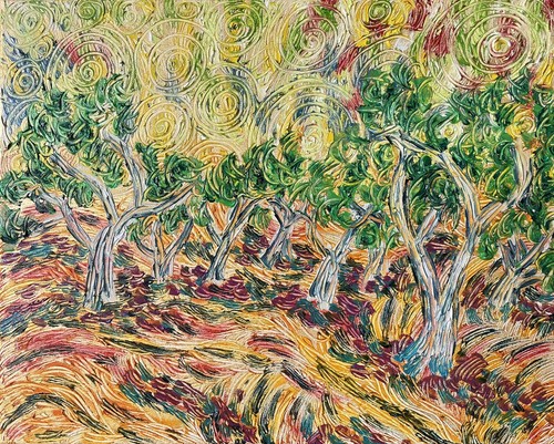 Tableau danse feu - du, 2024