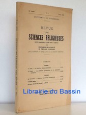 Revue des Sciences Religieuses