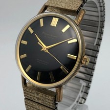 Montre Homme Vintage Noire Et Or Ronde SS Manuel Citizen Homer HO15312