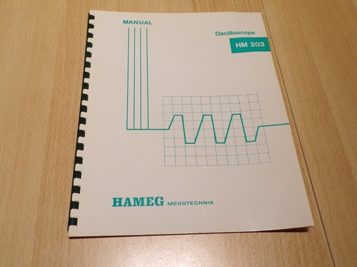 Manuel oscilloscope hm - hm, 203