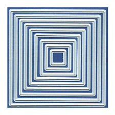 CUTTING DIES 9 MATRICES DECOUPES CARRES SCRAPBOOKING ALBUM CARTERIE