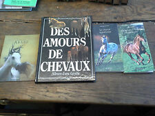  4 livres  Des amours de chevaux le pur sang arabe le cheval arabe appaloosa 