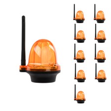Pack de 10 Feu clignotant portail et garage 12 24 220V, LED d’alarme YET6139