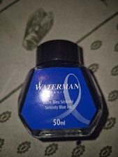  WATERMAN Flacon verre 50ml encre bleu sérénité