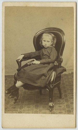 Cdv 1860 fillette - cdv, 1860-70.