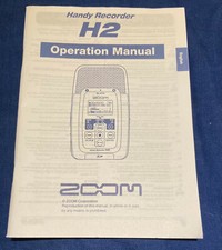 Manuel Zoom H2 en Anglais - User's guide - Documentation Zoom H2 Handy recorder
