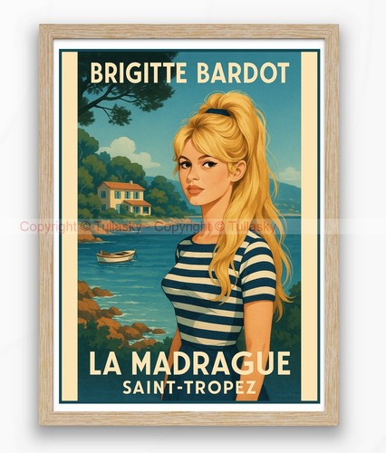 Affiche illustration brigitte - affiche,