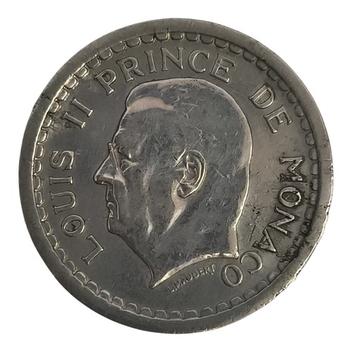 Monaco francs 1943 louis ii - francs,