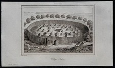 1837 - Village indien aux