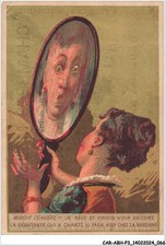 CAR-ABHP3-0436-CHROMOS - MIROIR CONVEXE - JE REVE ET CROIS VOIR ENCORE - LA DE