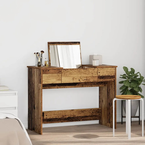 Coiffeuse avec miroir - , blanc