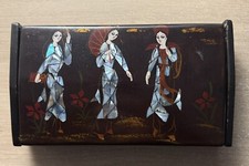 Boite Style Asiatique Vintage(Bois Nacre) Voir Fotos !!!