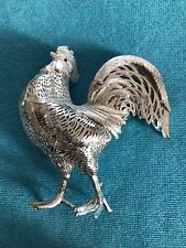 Magnifique Grand COQ neuf - métal argenté CHRISTOFLE Collection Lumière D’argent