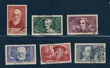 Lot 806 - Timbres FRANCE  oblitérés   n°380 à 385