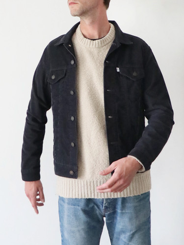 Veste jean trucker côtelé - trucker,