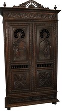 Antique French Brittany Carved
