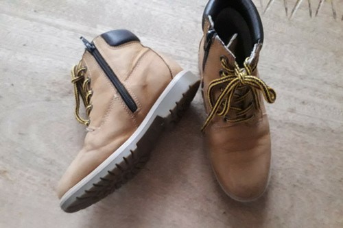 Chaussures montantes jaune