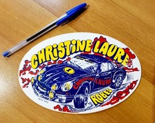 Autocollant sticker Alpine Renault A110 Jacques HENRY 1973 Team Christine LAURE