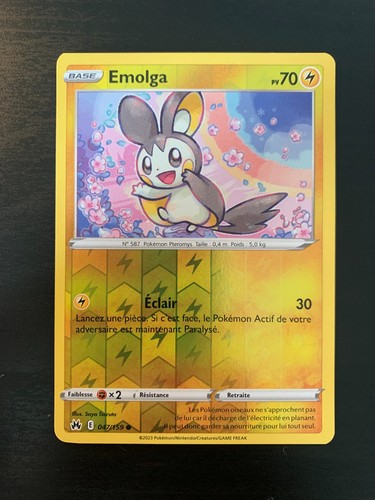 Carte pokémon reverse emolga - carte,
