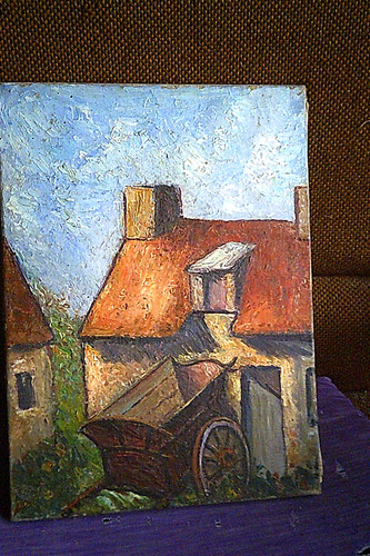 Tableau huile sur toile x - sur, toile,