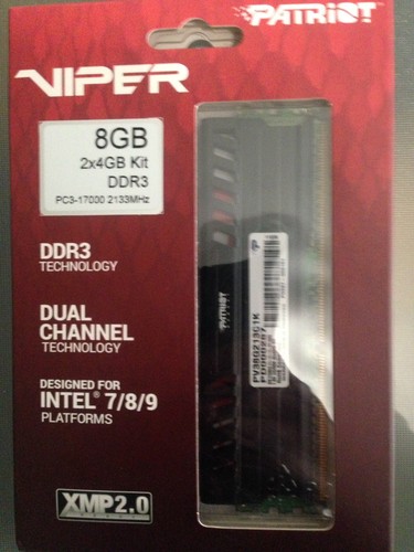 Patriot 2x4gb pc3 17000 - patriot, pc3-17000