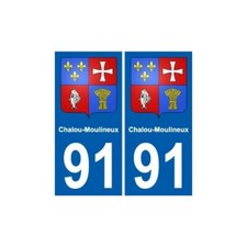 91 Chalou-Moulineux blason