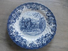 ancienne petite assiette Coaching scene de Johnson Bros england vintage