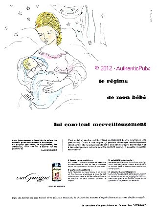 Publicite affiche lait guigoz - lait,