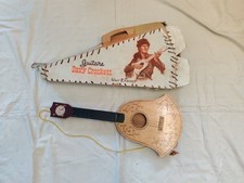 Jouet Ancien Guitare Davy Crockett Disney Années 60 Avec Boîte (Voir Photos) 