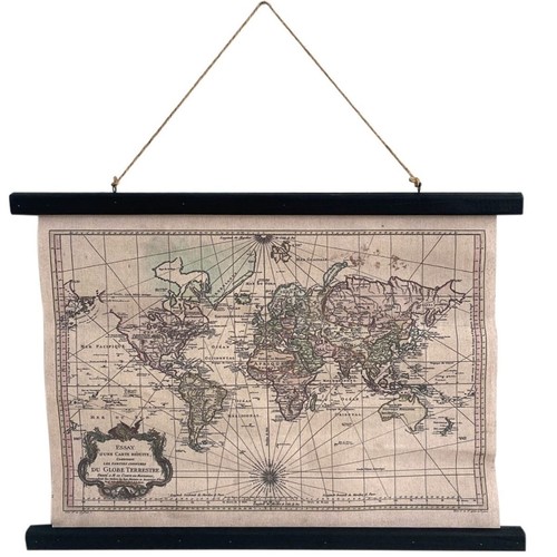 Toile déco globe terrestre - toile,