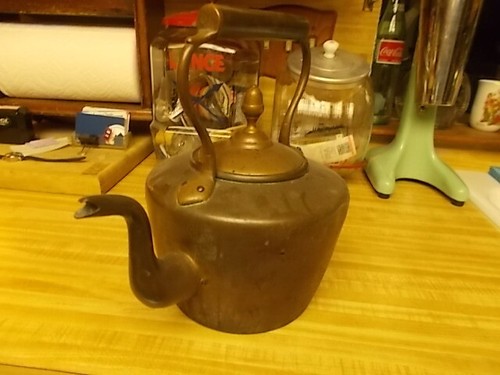 Vintage 1880 copper coffee - vintage, 1880's