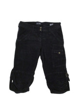 Pantacourt femme velours